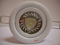AW Deckenspot Einbaufassung f�r LED Leuchtmittel Weiss