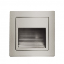 LED Wandeinbaustrahler satine chrome eckig 2,5W kalt weiss