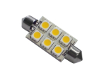 LED Auto-Soffitten 6 SMD LEDs 36mm-37mm 12V PKW WOMO 24V LKW BOOT Lampe WW