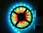 LED RGB Flex Strip with flash color change function 180 SMD LEDs role 5m IP65 + FB + controller + 2 transformer