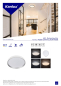 Preview: LED Deckenlampe LIXAN CCT 3000-6500K FB dimmbar Ø385 weiß / silber Kanlux 46280