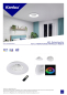 Preview: Kanlux LED Deckenleuchte PLAVE PAN CCT+RGB Ø485 mit Ventilator + FB 46370