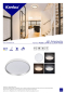 Preview: Kanlux LED Deckenleuchte LIXAN XL CCT 3000-6500K FB dimmbar Ø485 weiß/silber 46282