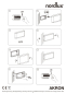 Preview: LED Wandleuchte Akron 17 Nordlux schwarz IP54 9W 3000K Uplight Downlight Außenleuchte 46971003