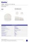 Preview: Kanlux LED Deckenleuchte SONOR 12W CCT 3000/4000/5700K Mattweiss 24366