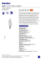 Preview: Kanlux SMART LED Kerzenlampe S C37 E14 RGB CCT 4,9W Leuchtmittel 33644