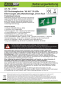 Preview: ChiliTec LED Fluchtwegleuchte "NL-W2" 30 LEDs, Erkennungsweite 25m, 27mm flach, Wandmontage 21651