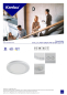 Preview: LED Downlight ERGA PIR Bewegungsmelder 10-18W CCT 3000/4000/6500K weiss 24617
