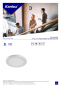 Preview: LED Deckenleuchte ERGA 10-18W CCT 3000/4000/6500K Panel weiss 24615