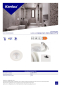Preview: LED Downlight FIZU PRO CCT 5,5W IP65 Einbauleuchte 3000/4000/6500K weiss Kanlux 38268