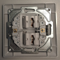 Preview: Datenbuchse Visage Gunsan weiss 2-fach CAT6 Internet Netzwerk