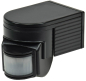 Preview: Aufputz Bewegungsmelder CBM 3-Draht 180° IP44 Schwarz 1-1200W 18145