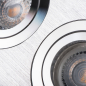Preview: Deckeneinbauleuchte SEIDY CT-DTL250-AL 2-fach Einbaurahmen gebürstetes Aluminium