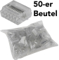 Preview: Steckbare Dosenklemmen, 50er Pack, 1-polig, 5 Klemmstellen, 1-2,5mm², 19487