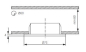 Preview: LED Möbeleinbauleuchte GAVI 18 SMD WW mattchrome flach 0,8W 12V Kanlux