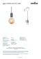 Preview: Pendelleuchte Nordlux Hang Pendel grau E27 Porzellan 2010013010