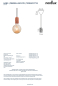 Preview: Pendelleuchte Nordlux Hang Pendel Terracotta Porzellan E27 2010013059