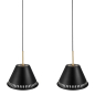 Preview: Dänische 2-Kit Pendant Pendelleuchte Pine Nordlux schwarz E27 Pendel 2010363003