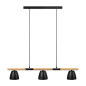 Preview: Pendellampe Theo Nordlux schwarz 3x GU10 Pendelleuchte