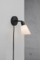 Preview: Wandlampe Molli Nordlux schwarz Opalweiss E14 drehbar mit Kabel