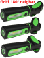 Preview: LED Arbeitsleuchte 3W "FlexiLED 300+" Akku 250lm COB Stableuchte mit Ladeschale Magnethalter 22149