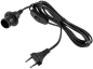 Preview: ChiliTec Netzkabel mit Schalter und E14 Fassung 3,4m schwarz 22242