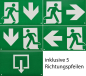 Preview: ChiliTec LED Fluchtwegleuchte "NL-8 Multi" Erkennungsweite 25m, Decke+Wandmontage 22357
