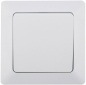 Preview: ChiliTec MILOS Kreuzschalter Matt Weiß mit Rahmen