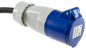 Preview: CEE auf Schutzkontakt-Stecker 0,35m 230V, Adapter für Camping, Wohnwagen 22851