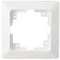 Preview: MILOS 1-fach Rahmen Matt Weiß 23159