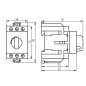 Preview: Lasttrennschalter 125A 3P - modularer Schienen-Trennschalter KMI-R 3 Module Ideal 23239