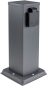 Preview: ChiliTec Steckdosensäule 2-fach Anthrazit IP44 Gartensteckdose 23444