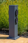 Preview: ChiliTec Steckdosensäule 4-fach Anthrazit IP44 Aussensteckdose 23445