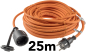 Preview: Verlängerungskabel 25m IP44 Orange H07RN-F 3G1,5 Stecker und Kupplung mit Kappe 23613