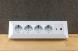 Preview: 4-fach Steckdosenblock + 2x USB A+C 3,1A PD weiß Aufbau-Steckdosen Schutzkontakt 23788