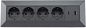 Preview: 4-fach Steckdosenblock + 2x USB A+C 3,1A schwarz Aufbausteckdosen 23791