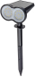 Preview: ChiliTec LED Solar Gartenstrahler mit Erdspieß und Dämmerungssensor IP65 23859