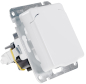 Preview: DELPHI Steckdose mit Deckel IP40 ohne Rahmen UP weiß 23880