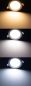 Preview: LED Einbauleuchte "CKP-05 CCT" 5W 3000/4000/6200K Ø95mm Licht-Panel 23882