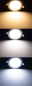 Preview: LED Licht-Panel "CKP-08 CCT" 8W 3000/4000/6200K Ø118mm Einbauleuchte 23884