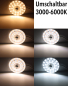 Preview: ChiliTec LED Modul "UM1224cct" Ø17cm, 12-18-24W, 3000-6000K, Magnethalter 23995 - Leuchten Umrüstung