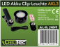 Preview: LED Akkuleuchte "CT-AKL3" CCT 3000/4000/6000K dimmbar schwarz 24049
