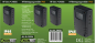 Preview: ChiliTec IP65 HF-Bewegungsmelder "CT-HFB 65" Aufputz 3-Draht 180° Schwarz 24056