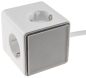 Preview: Steckdosen-Würfel 1x USB-A 2x USB-C 1,5m Kabel weiss 24074