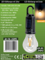 Preview: ChiliTec LED Solar Glühlampe "CT-KL3" mit Akku, Haken / Karabiner, Warmweiss 3000K 24095