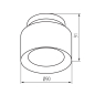 Preview: Kanlux LED Deckenleuchte SONOR 6W CCT 3000/4000/5700K Mattweiss 24364