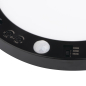 Preview: LED Wand-/Deckenleuchte ERGA PIR 17W CCT-B 3000/4000/6500K Downlight schwarz 24605