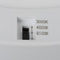 Preview: LED Deckenleuchte ERGA 10-18W CCT 3000/4000/6500K Panel weiss 24615