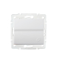 Preview: LOGI Steckdose mit Deckel IP44 Weiss Unterputz 25086