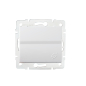 Preview: LOGI Steckdose mit Deckel IP44 Weiss Unterputz 25086